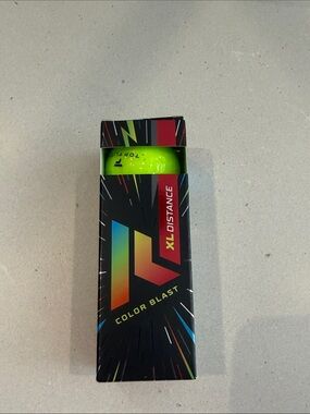 Color Blast XL Distance Golf Balls - Neon Green (3-Pack)